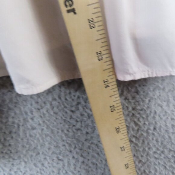 Savanna Jane Top Medium Embroidered Boho Long Sleeve Ruffles Blouse White - Picture 6 of 10